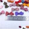 Hair Accessories 1.5Inch Baby Girls Grosgrain Ribbon Bow Clip Kids Hairpins Magic Tape Barrettes Drop Delivery Maternity Dhhue