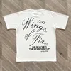 メンズホワイトTシャツヘルスターメンズTシャツデザイナーT-シャツユニセックス半袖トップ