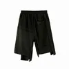 Men's Shorts High Street Hp Hop Fashion Streetwear Irregular Short Joggers Loose Fit Y2K Pants Elastic Waist