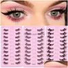 False Eyelashes Half Eey Lashes10 Pairs Faux Mink Lashes Natural Wispy Fluffy Eyelash Extension Makeup Tool Drop Delivery Health Beau Dhzdc