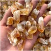 Piedras preciosas sueltas Irregar Energía natural Amante de la piedra Piedras preciosas para collares pendientes hechos a mano Llavero Llaveros Fabricación de joyas Accesso Dhx9M