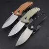 Buntes 0308 Taktisches Flipper-Taschenmesser, Stonewashed-Klinge, G10-Griffe, EDC, Outdoor-Verteidigung, Jagd, Camping, leicht zu tragendes Werkzeug, Messer Z 0562 0808 0022