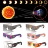 Lunettes de soleil 6 morceaux de papier lunettes de soleil d'observation totale 3D éclipse solaire extérieure lunettes de cadrage résistantes aux UV H240316