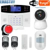 Kits Tuya WiFi Wireless Wire GSM Home Burglar Security Alarm System Door Sensor Detector Kit Smart Life Alexa Google Apps Control