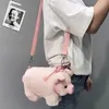 Sac à main en peluche cochon en peluche pour femmes, sacs à bandoulière avec animaux, mode hiver doux, sacs à main de dessin animé, rangement d'argent pour téléphone