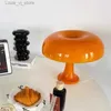 Table Lamps Modern Simple LED Orange White Mushroom Table Lamp International Designer Bedroom Bedside Atmosphere Decoration Table Lamp YQ240316