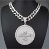 hiphop 44round rotatable pendantmatch 20mm 18"cuban chainpendant necklace