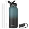 Botella de agua termo de gran capacidad de acero inoxidable al vacío, taza deportiva adecuada para acampar al aire libre, Picnic 240314