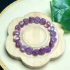 Link pulseiras natural roxo lepidolite coração pulseira feminina moda cura fengshui pedra Strand pulseiras feminino jóias presente