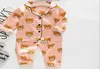 Pajama Niedźwiedź Niedźwiedź Dzieci z długim rękawem 039s Zestaw do snu Silk PaJamas Suit Boys Zestawy piżamowe dla dzieci set 5198424