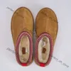 Designer clássico ultra mini botas de neve plataforma curta mulheres homens pele de carneiro tasman tazz castanha areia mostarda 999
