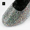 Tanzschuhe Modedesigner Heels Jungen und Kinder Voller handgefertigter Diamanten Latin Dancing Herrenschuh mit weichem Boden A-1305