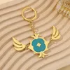 Keychains Genshin Game Anime Venti Pendant KeyChain For Women & Man Cosplay Jewelry Keyring Figure Peripheral Gift