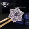 Orecchini a bottone con fiore Hiphop Screwbacks Argento 925 2.44 Carati Taglio brillante rotondo Diamante Moissanite ghiacciato