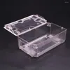 Titta på lådor Ring Transparent Box Man Clear Pencil Case Mens Wallets Plastic Pet Holding