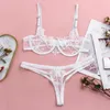BHs Sets Sinnliche Dessous Spitze BH Set Frauen Erotik Transparent Durchsichtig Unterwäsche Anzug Sexy Tangas Für Sex