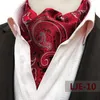 Ascot Tie Mens Paisley Jacquard Cravat Neck Scarf British Style Suit Shirt Accessori For Men Necktie Trendy Business Ascot Scarf 240314