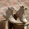 Chaussures de Fitness pour hommes, bottes tactiques militaires noires du désert, baskets de randonnée imperméables et antidérapantes pour l'extérieur, vêtements de sport d'escalade