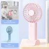 Elektriska fläktar Simple Portable Mini Fan Handheld USB laddningsbar Electric Fan Desktop Air Cooling Fan Outdoor Travel Home Hand Fans 240316