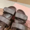 Casual Shoes Beach For Women Spring Summer äkta läderplattform Gladiator Sandaler Hook Flat Sandalias Open-Toes Designer