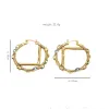 Big Gold Hoop Earring For Lady Women Orrous Girls Ear Studs Set Designer Jewelry Earring Valentine's Day Gift Engagement for Bride