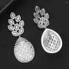 Dangle Earrings GODKI 2024 Pineapple Charms DUBAI Bridal For Women Weeding Luxury Bagutte Cut Cubic Zircon Statement