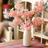 Decorative Flowers Clear Spring Warm Sun High Simulation Flower Cherry Tree Branches Pink Living Room Dining Soft Decoration Home