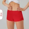 2024 lu-066 respirável secagem rápida esportes hotty hot shorts mulheres roupa interior cor sólida bolso correndo calças fiess princesa sportswear ginásio leggings kgm556