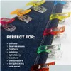 Kumaş ve Dikiş Diy İşi İş Ayağı Kılıfı Mticolor Plastik Klipler Hemming Araçlar Aksesuarlar El Sanatları XB1 Bırak Teslimat Ev Bahçe Tekstil Dhyom