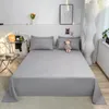 Flat Sheet Solid Color Bed Simple Style Soft Comfortable Bedsheet 240306