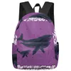 Sac à dos feuille étoile baleine violet femmes homme sacs à dos étanche voyage école pour étudiant garçons filles ordinateur portable livre Pack Mochilas