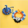 Autres fournitures de chat Accessoires Sphnx Cosplay Prop Halloween Fantaisie Sorcière Chapeau Tricoté À La Main Collier PO Shoot Props Pour Chiens En Goutte Dhqb8