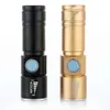 Small Flashlight Aluminum Alloy Mini Charging Outdoor Cycling Waterproof Telescopic Zoom 691950