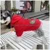 Dog Apparel Designer odzież marka ubrania z kapturem z kapturem ciepły sweter z kapeluszem na małe psy pet moda bluza klasyczna lette dhylw