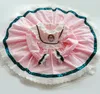 Baby Girl Pink Lace Turkey Vintage Sukienki Dzieci Lolita Princess Ball Suknia dla dziewczynki Birthday Party Dress F12174785967