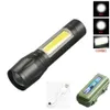 Mini USB Charging Outdoor Night Portable LED Work Telescopic Zoom Strong Light Flashlight 487120