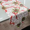 테이블 러너 크리스마스 식탁보 홈 장식 커버 저녁 식사 장식 Xmas Tree Snowman Bell Cloth