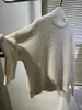Kvinnors spårsätt b/c sequined Cotton British Single Ribbed Knit Shorts Casual Top Sweatshirt Kvinna Högkvalitativ
