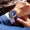 Altri orologi Moda con diamanti colorati scavati da uomo ONOLA Cinturino meccanico di precisione completamente automatico per orologio da uomo Y240316