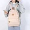 ファッションガールカレッジバッグカジュアルシンプルな女性バックパックストライプブックパックバッグ10代の旅行肩のためのリュックサック240313