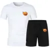 Chemises décontractées pour hommes Ensembles d'été pour hommes Mode coréenne Survêtement court Sle T-shirts + Shorts de sport Costume Hommes Vêtements de sport Hommes Joggers Lâche SuitsC24315