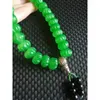 Bracelet en gros vert de type portatif en jade complet