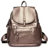 Mulheres de alta qualidade mochilas couro vintage feminino bolsa ombro sac a dos viagem senhoras bagpack mochilas escolares para meninas 240305