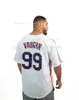 Livraison directe pas cher en gros hommes femmes jeunes Ricky 'Wild Thing' Vaughn blanc gris cousu maillots de Baseball