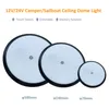 Topoch 4-Pack 12V Caravan Plafond Light Flush Mount Low Profil Toit Lampe à lampe de cabine Puck Downligh