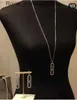 Wedding Jewelry Sets Luxury Geometry Double Long Chain Stackable Pendant Necklace Earring Ring Set Full Cubic Zircon Charm Women Jewelry Gift EH604 Q240316