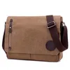 Weysfor Fashion Solid Canvas Messenger Satchel Påsar Buckle Casual Portable Shoulder Bag Korean Trend Simple Pack For Men 240304