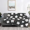 Decken Happy Teeth 2 in Schwarz Deckenbezug Fuzzy Throw Schlafzimmer Sofa Tragbare weiche warme Tagesdecken