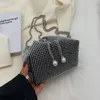 Kleine Taschen Abendbeutel Mode -Eimer für Frauen 2024 Designer Schulter -Crossbody Weibliche Diamanten 30