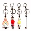 Keychains Personalized Beaded Keyring Phone Strap Chain Anti-Lost Jewelry